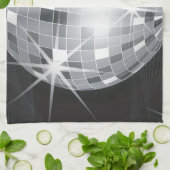 zilveren disco-bal theedoek (Gevouwen)