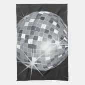 zilveren disco-bal theedoek (Verticaal)