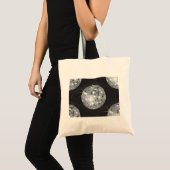zilveren disco-bal tote bag (Voorkant (product))