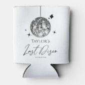 Zilveren Disco Ball Laatste Disco Bachelorette Par Blikjeskoeler (Voorkant)