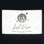 Zilveren Disco Ball Laatste Disco Bachelorette Par Spandoek<br><div class="desc">Dit zijn Silver Disco Ball Last Disco Bachelorette Party Banner!</div>