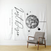 Zilveren Disco Ball Laatste Disco Bachelorette Par Wandkleed (In Situ (horizontaal))