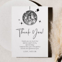 Zilveren Disco Ball Laten we Disco Verjaardagsfees