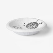 Zilveren Disco Ball Laten we Disco Verjaardagsfees Papieren Kommen (Gebogen)