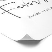 Zilveren Disco Ball Party Favorieten Tafelteken Poster (Hoek)