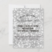 Zilveren disco dansfeest | Retro 70's themafeest Kaart (Achterkant)