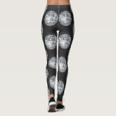 zilveren disco-leggings leggings (Achterkant)