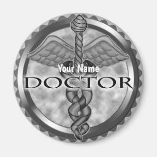 Zilveren dokter magneet