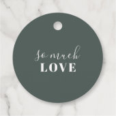 Zilveren Dollar Eucalyptus Bruiloft Dank u Bedankjes Labels (Achterkant)