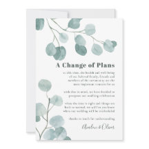 Zilveren Dollar Eucalyptus bruiloft uitstel