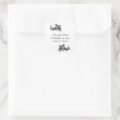 Zilveren Draak Save the Date Stickers (Tas)