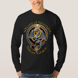 Zilveren Dragon Mystieke Sterkte Zilveren Grace T-shirt