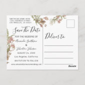 Zilveren druppelsLeuke bewaar de datum witte foto Briefkaart (Achterkant)