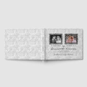 Zilveren Dubbele Foto Diamant Jubileum Gastenboek (Volledig)