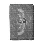 Zilveren Egyptische prinses hiërogliefen Badmat (Voorkant Verticaal)