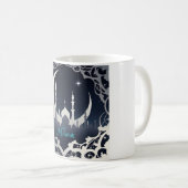 Zilveren Eid Mubarak-moskee Koffiemok (Voorkant rechts)