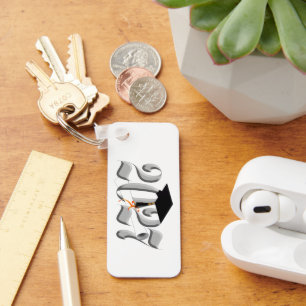 Zilveren eindexamenklas 2027 foto afstudeerfeest sleutelhanger