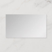 Zilveren Elegantie Bruiloft Plaats Kaarten Plaatskaartje (Achterkant)