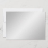 Zilveren Elegantie bruiloft uitnodiging (Achterkant)