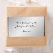 Zilveren Elegantie Waterfles Label (Insitu)