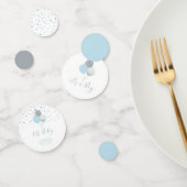 Zilveren en blauwe ballonnen Confetti van het Baby (Groep)