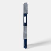 Zilveren en blauwe patroon Case-Mate iPhone case (Achterkant / Rechts)