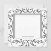 Zilveren en blauwe prins Baby shower Kaart (Achterkant)