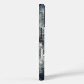 Zilveren en blauwe sneeuwvlok winter Case-Mate iPhone case (Achterkant / Rechts)