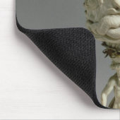 Zilveren en geslepen ivoorgeit muismat (Hoek)