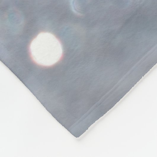 Zilveren en glanzen abstract fleece deken (Hoek)