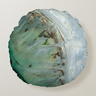 Zilveren en goud abstracte illustratie rond kussen