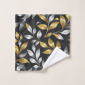 Zilveren en gouden bladeren bad handdoek (Wasdoekje)