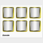 Zilveren en gouden Lijsten Stickers (Vel)