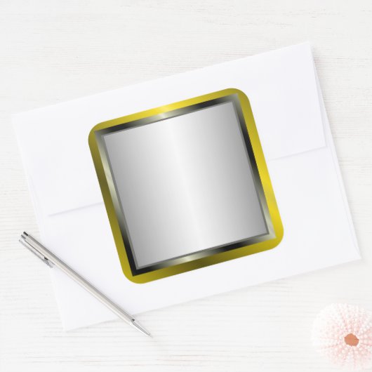 Zilveren en gouden Lijsten Stickers (Envelop)