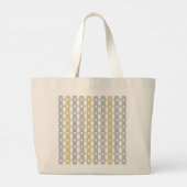 Zilveren en gouden patroon grote boodschappentas tote bag (Achterkant)