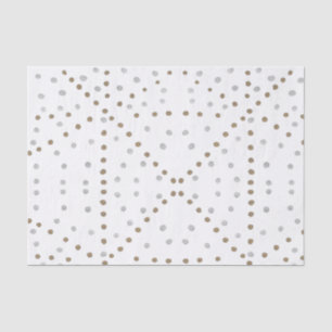Zilveren en gouden polka stippen  tissuepapier