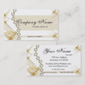 Zilveren en goudjuwelen Visitekaartjes (Voorkant / Achterkant)