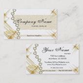 Zilveren en goudjuwelen Visitekaartjes (Voorkant / Achterkant)