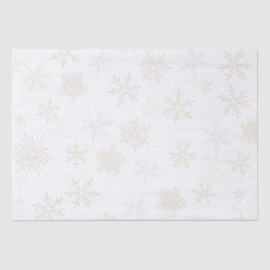 Zilveren en goudneeuwvlokken tissuepapier (Voorkant)