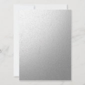 Zilveren en grijze bruinbruidingen kaart (Achterkant)