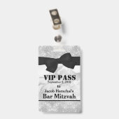 Zilveren en marmer VIP-partijlogo Badge (Achterkant met clip)