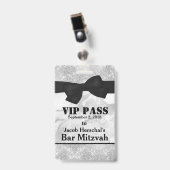 Zilveren en marmer VIP-partijlogo Badge (Voorkant met clip)