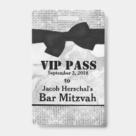 Zilveren en marmer VIP-partijlogo Badge