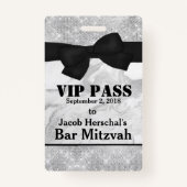 Zilveren en marmer VIP-partijlogo Badge (Achterkant)