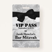 Zilveren en marmer VIP-partijlogo Badge (Voorkant)