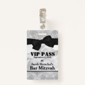 Zilveren en marmer VIP-partijlogo Badge (Achterkant met clip)