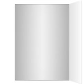 Zilveren en Paarse Damast Tafelnummer Kaart (Binnen (Links))