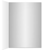 Zilveren en Paarse Damast Tafelnummer Kaart (Binnen (Rechts))