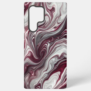 Zilveren en Paarse Draaikolk Samsung Galaxy Hoesje