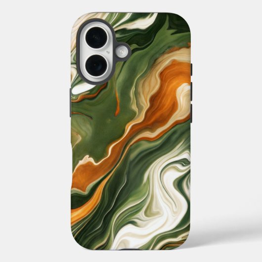 Zilveren en Paarse werveling Case-Mate iPhone Case (Achterkant)